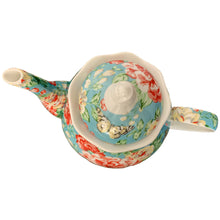 Load image into Gallery viewer, Teapot - Mint Floral Chintz
