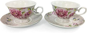 Tea Cup Set | Flowers & Butterflies